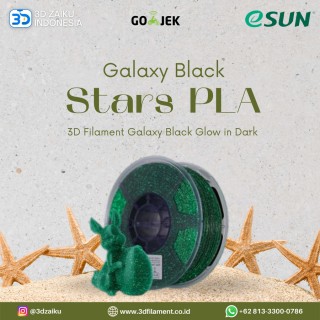 eSUN Stars PLA 3D Filament Galaxy Black Glow in Dark